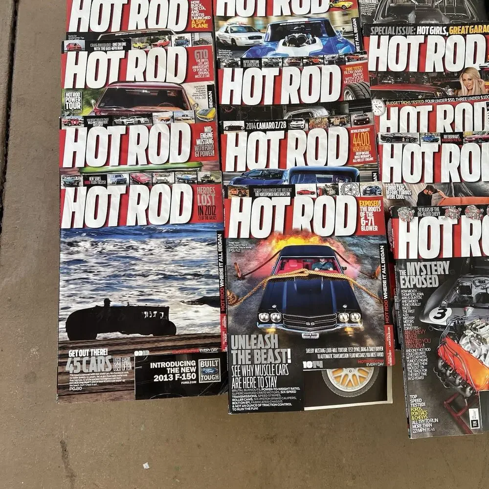 42 HOT ROD MAGAZINE From YEARs 2009-2016 Not Complete Various Months